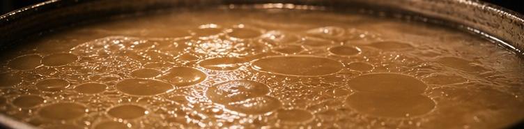 Steam rising from a shoyu bowl