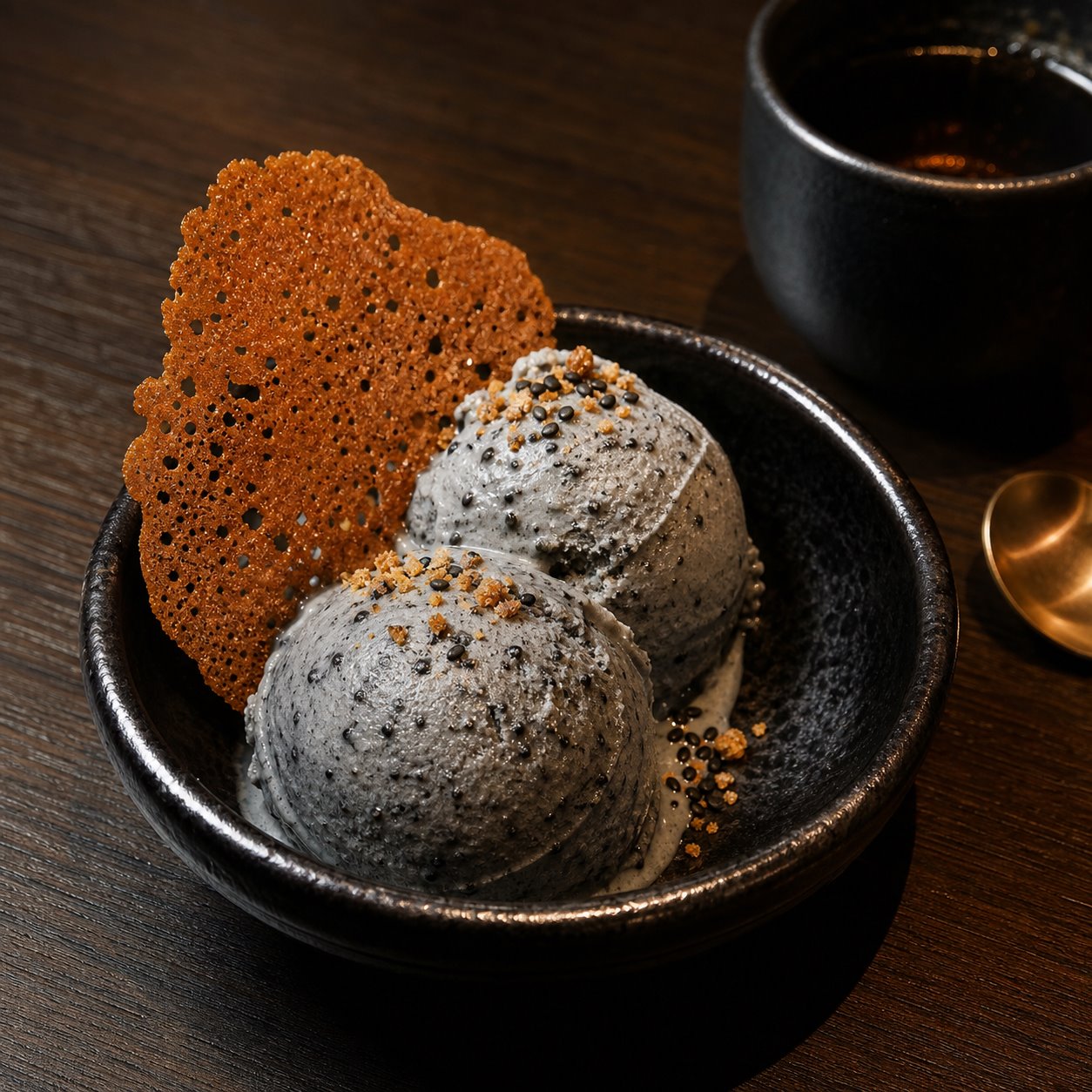 Black Sesame Ice Cream